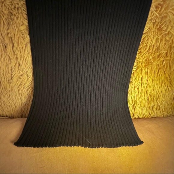 Zara Black Sleeveless Ribbed Maxi Dress - Picture 4 of 4